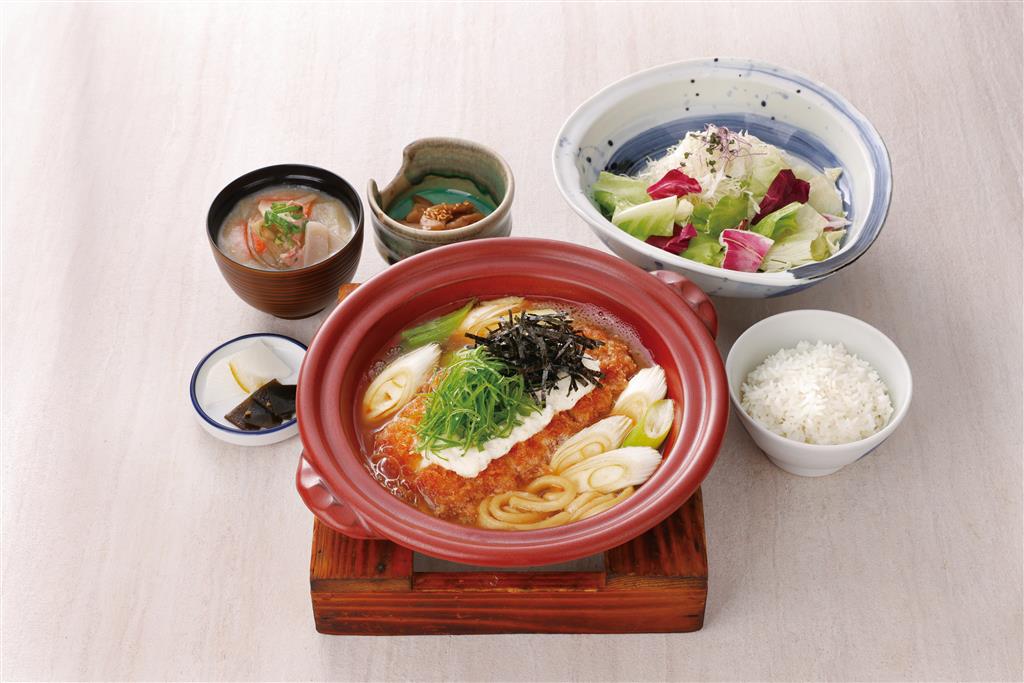 勝勢日式豬排「京風大蔥里肌豬排鍋膳」「醬燒土魠魚」